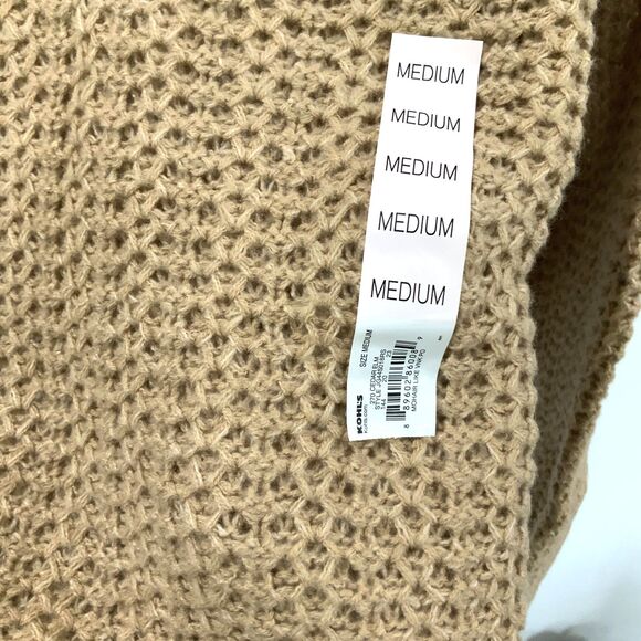 NWT!! Tan V-Neck Balloon Sleeve Sweater By SO (Sonoma) in Medium - Picture 8 of 9